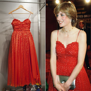 El vestido rojo de lunares y las prendas eternas de Diana de Gales, en Madrid