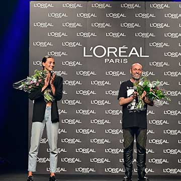 Neus Bermejo y Ángel Schlesser, ganadores de los premios L'Oréal Paris de la 72ª edición de MBFWM